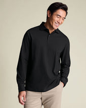 Long Sleeve Smart Pique Polo