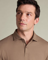 Long Sleeve Smart Pique Polo