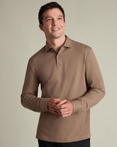 Long Sleeve Smart Pique Polo