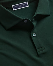 Long Sleeve Smart Pique Polo Dark