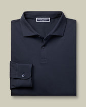 Long Sleeve Smart Pique Polo