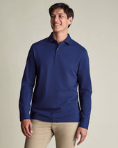 Long Sleeve Smart Pique Polo
