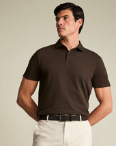 Smart Pique Polo Brown