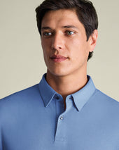 Smart Cotton Polo Cornflower