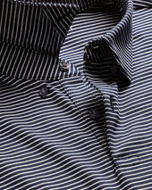 Smart Cotton Stripe Polo White
