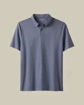 Smart Cotton Stripe Polo White