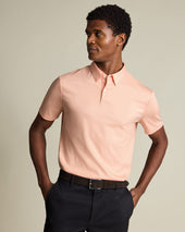 Smart Cotton Polo – Peach