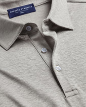 Pure Linen Polo Gray