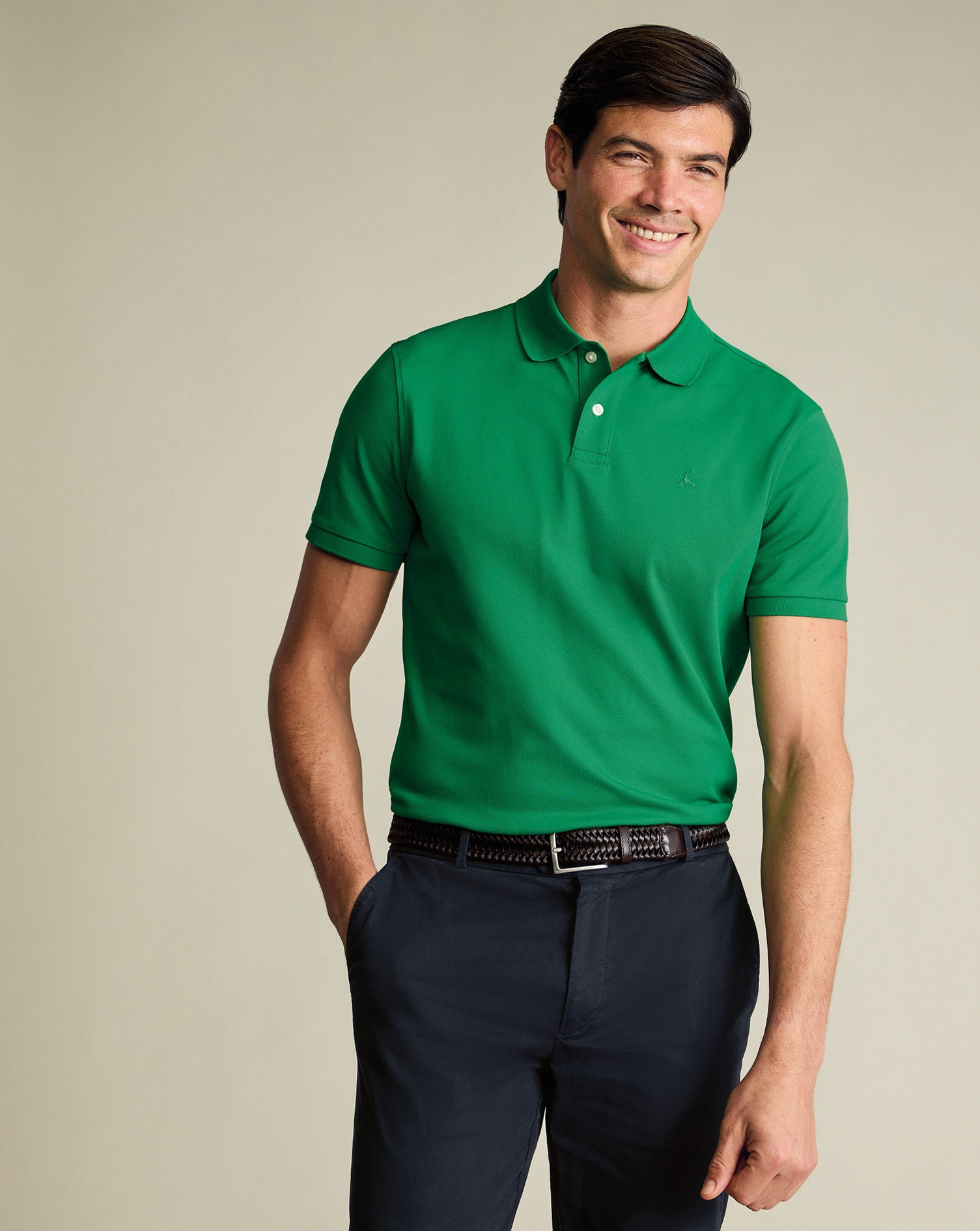 Pique Polo Green