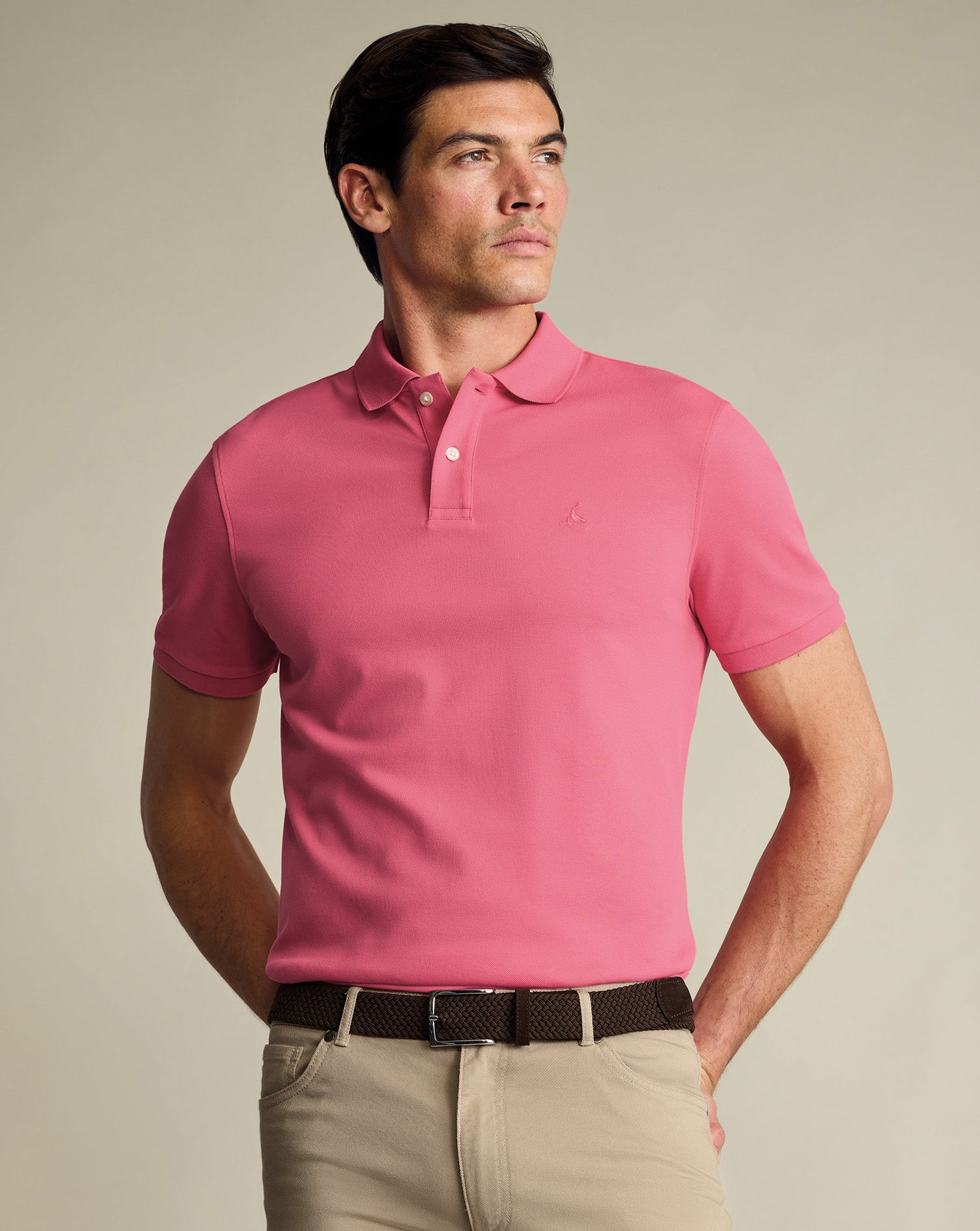 Pique Polo Coral Pink