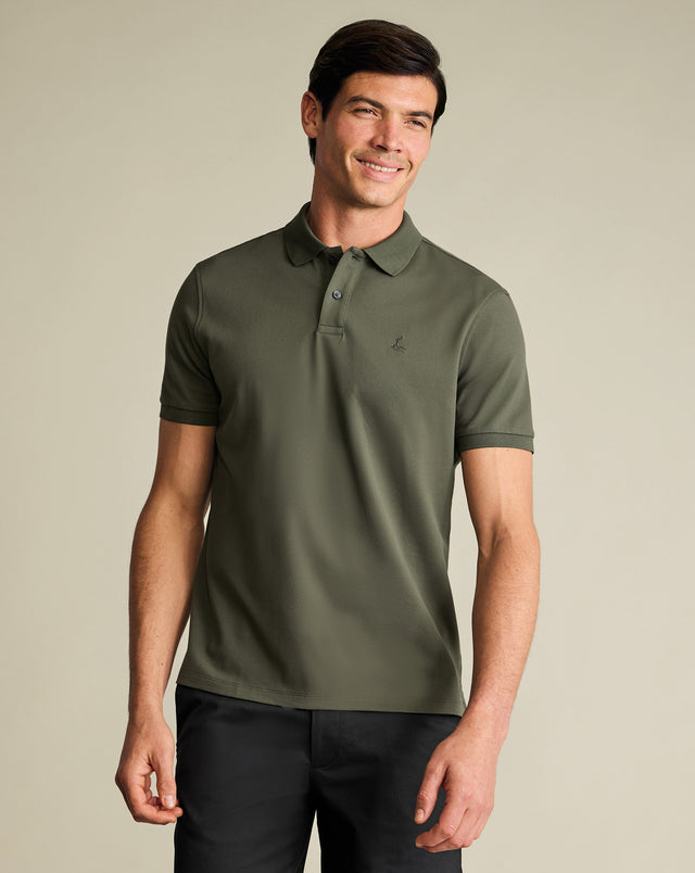 Pique Polo - Olive Green