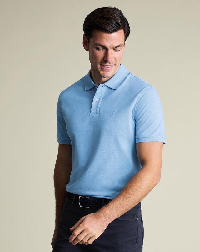 Pique Polo - Light Blue