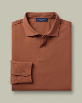 Long Sleeve Smart Pique Polo
