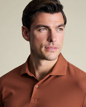 Long Sleeve Smart Pique Polo