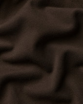 Long Sleeve Smart Pique Polo Brown