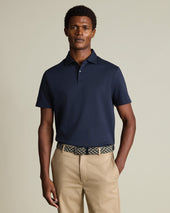 Performance Texture Polo – Navy
