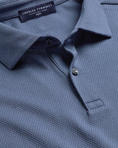 Performance Texture Polo Petrol Blue
