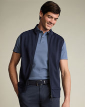 Performance Texture Polo Petrol Blue