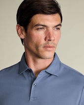 Performance Texture Polo Petrol Blue