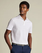 Performance Texture Polo – White
