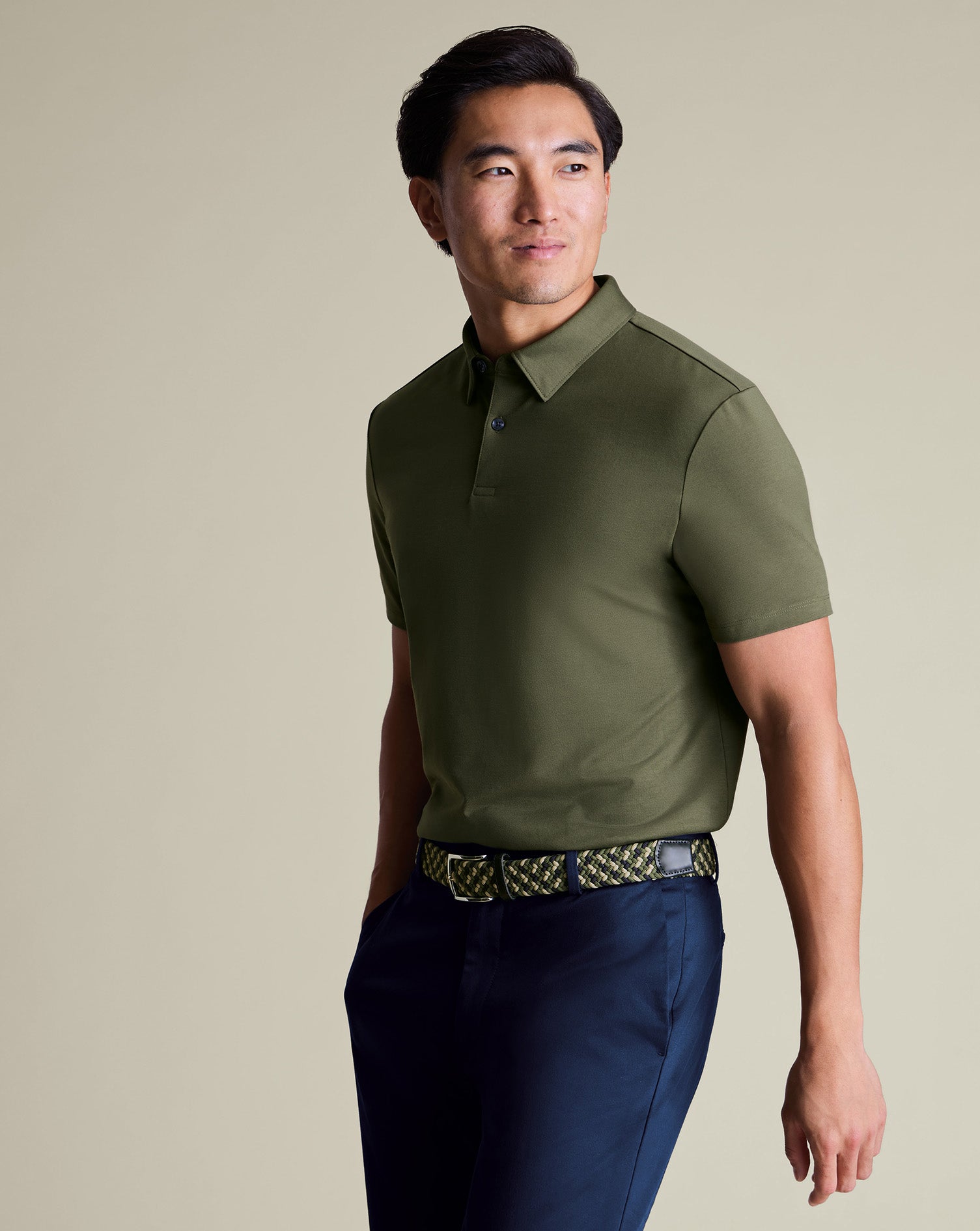 Performance Jersey Polo Green