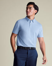 Performance Jersey Polo – Sky Blue