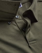 Long Sleeve Performance Jersey Polo Green