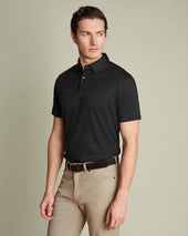 Smart Cotton Polo – Black