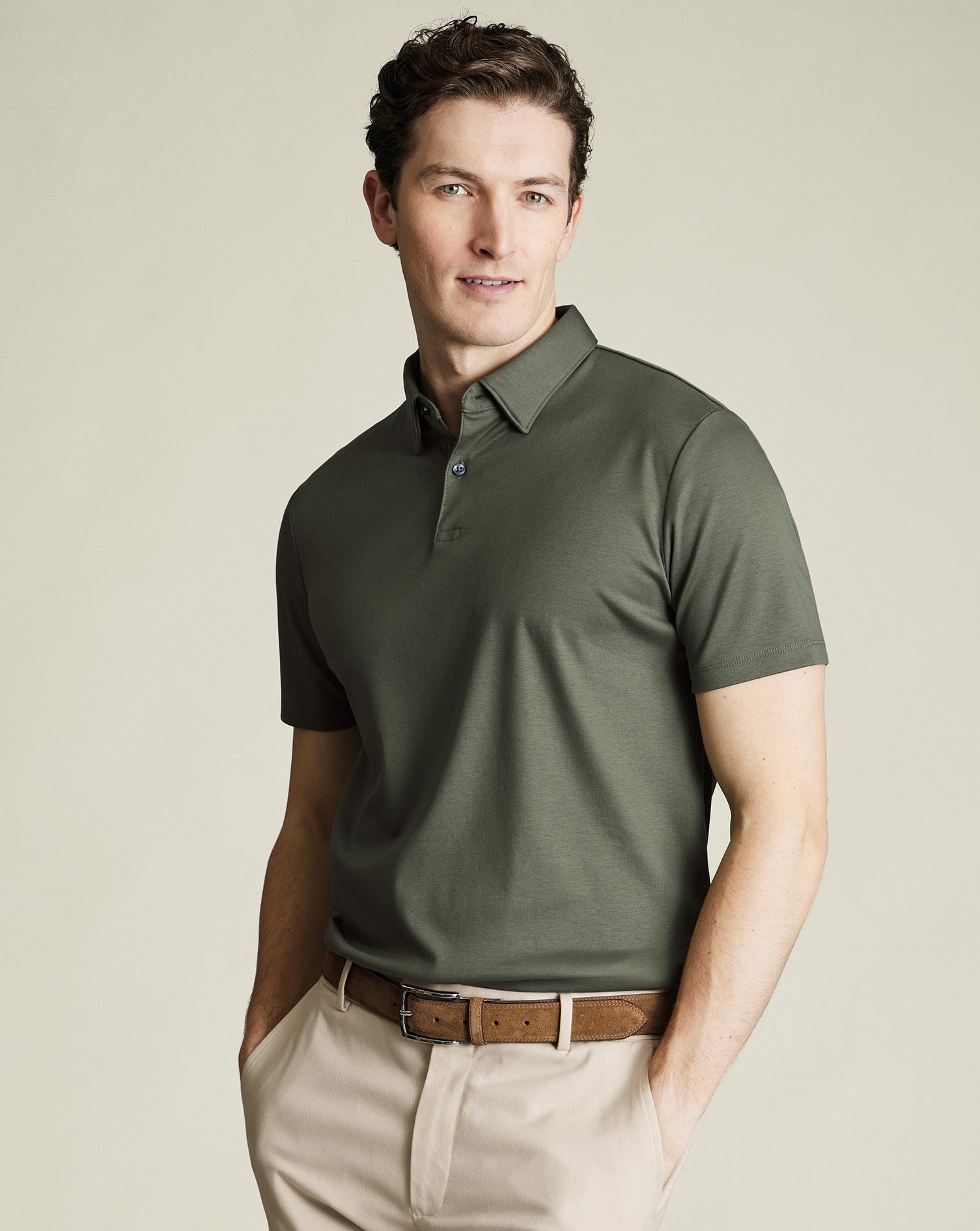 Smart Cotton Polo Green