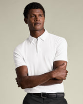 Smart Cotton Polo - White