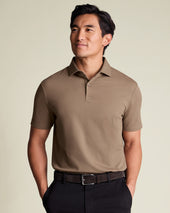 Smart Pique Polo – Camel