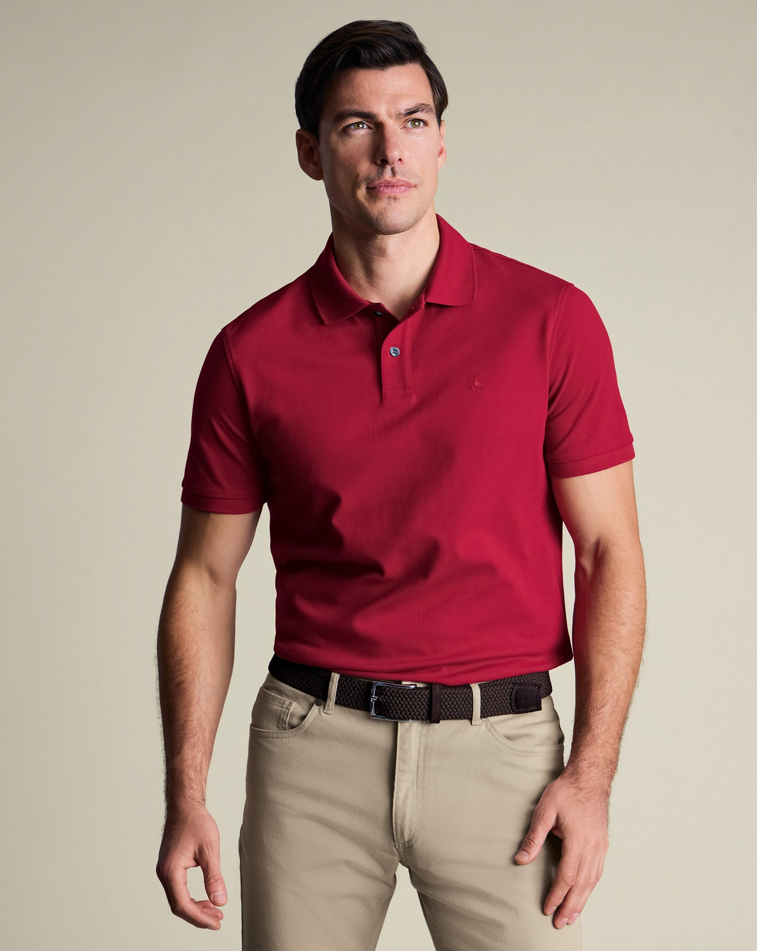 Pique Polo Red