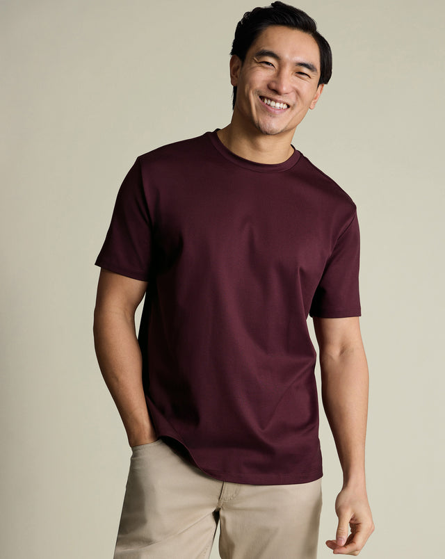 Cotton T-Shirt - Burgundy