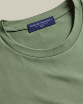 Cotton T Shirt Mid Green