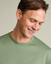 Cotton T Shirt Mid Green