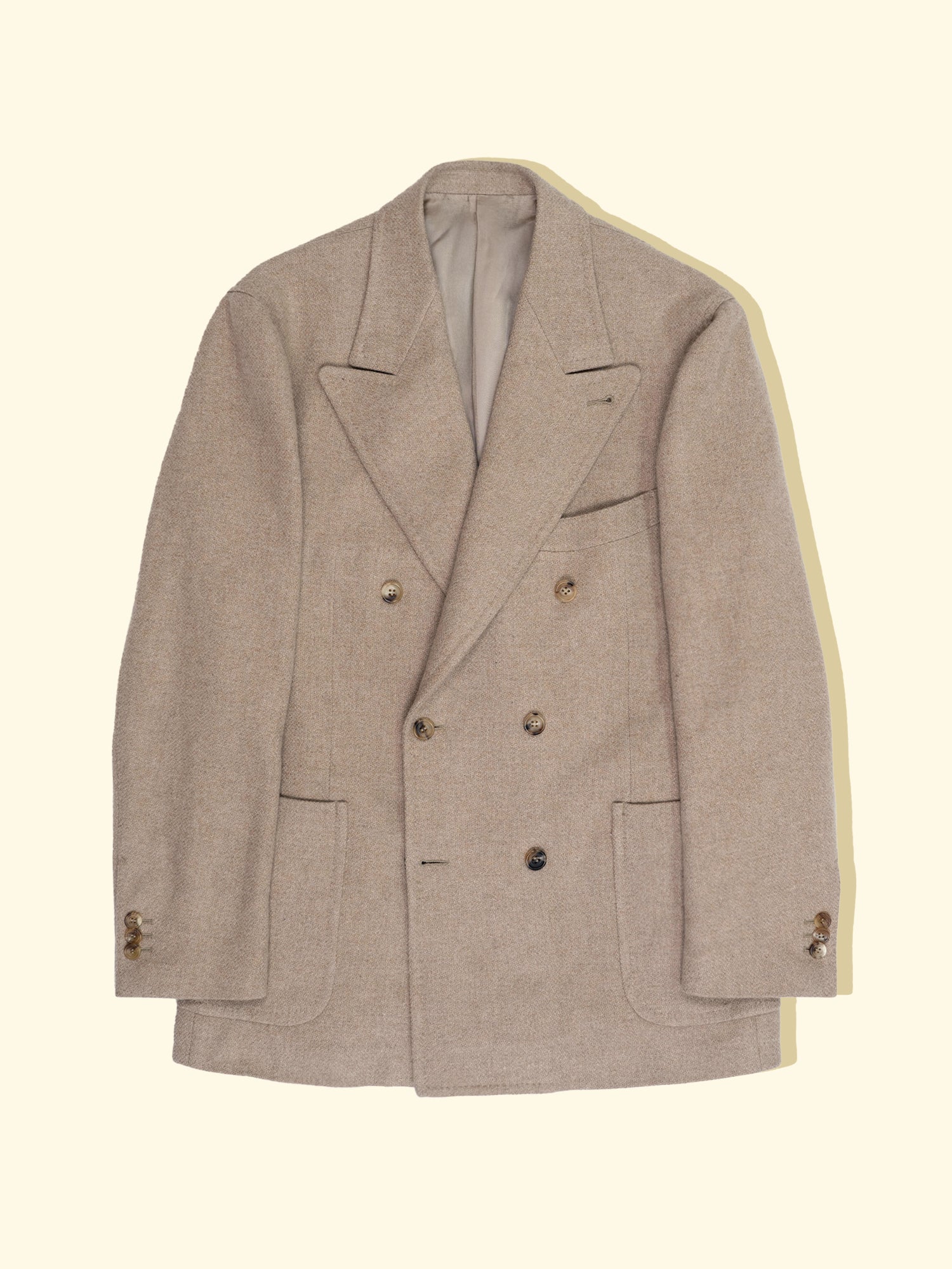 Lambswool/Cashmere Sport Jacket - Oatmeal — The Anthology