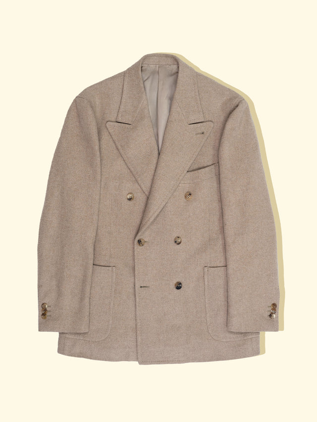 Lambswool/Cashmere Sport Jacket - Oatmeal — The Anthology