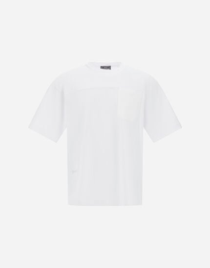 T Shirt In Compact Jersey And Nylon Maestro
