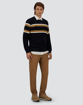 Sweatshirt In Yarn Dyed Waffle Piquet