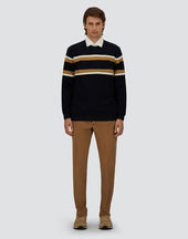 Sweatshirt In Yarn Dyed Waffle Piquet