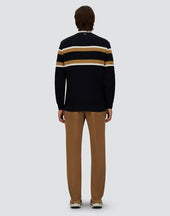 Sweatshirt In Yarn Dyed Waffle Piquet
