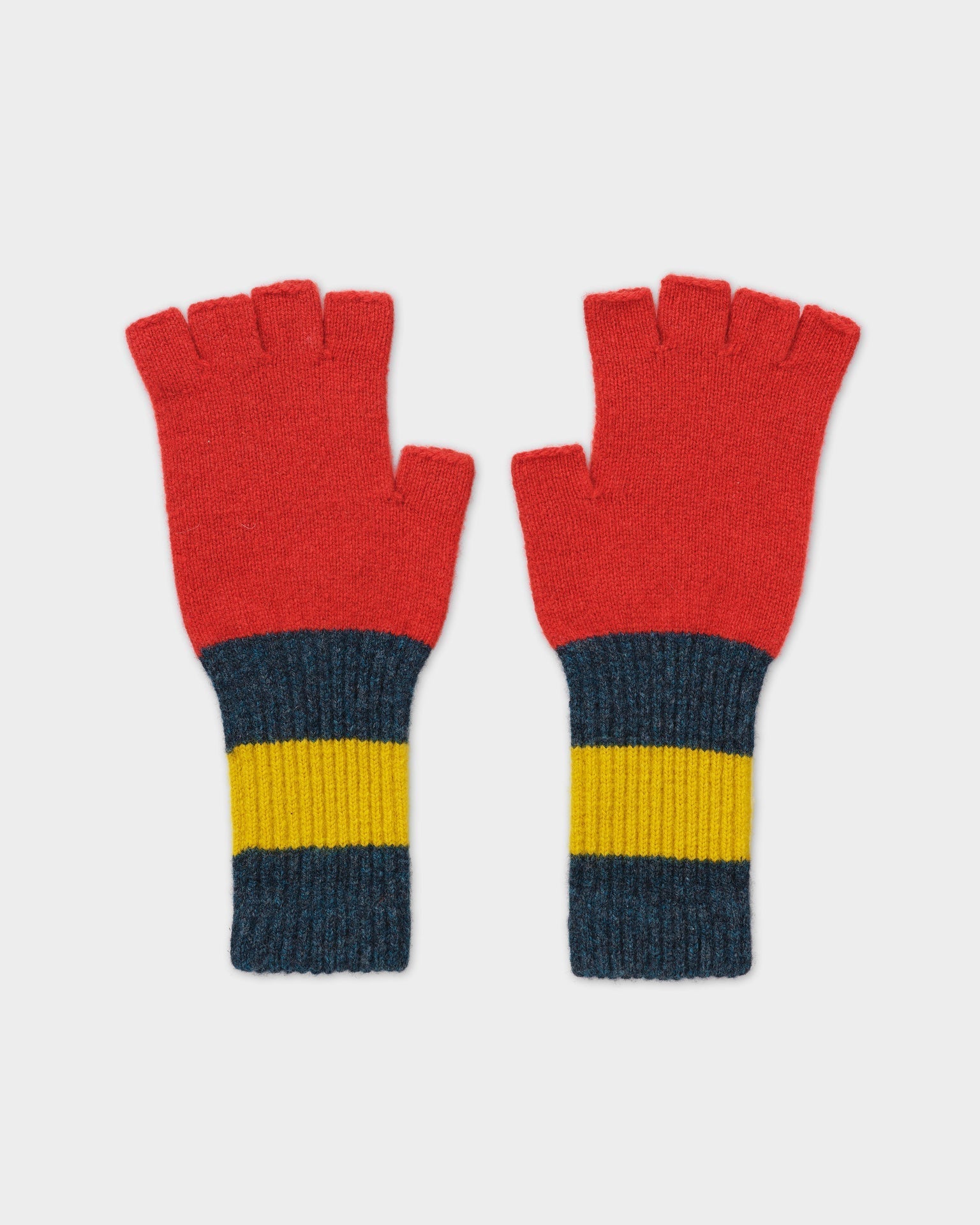 JG Fingerless Gloves Red Dulse