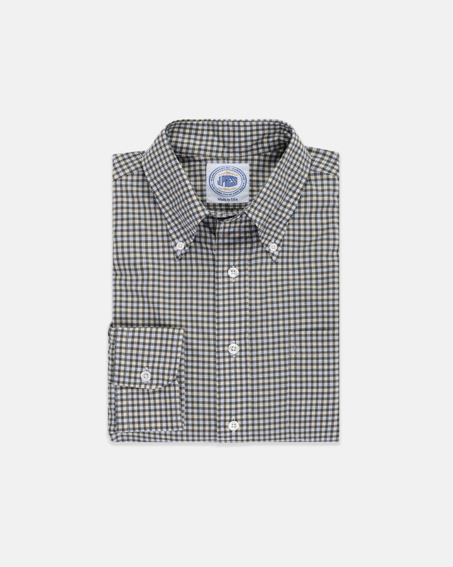 Made In Usa Orange Check Sport Shirt Classic Fit