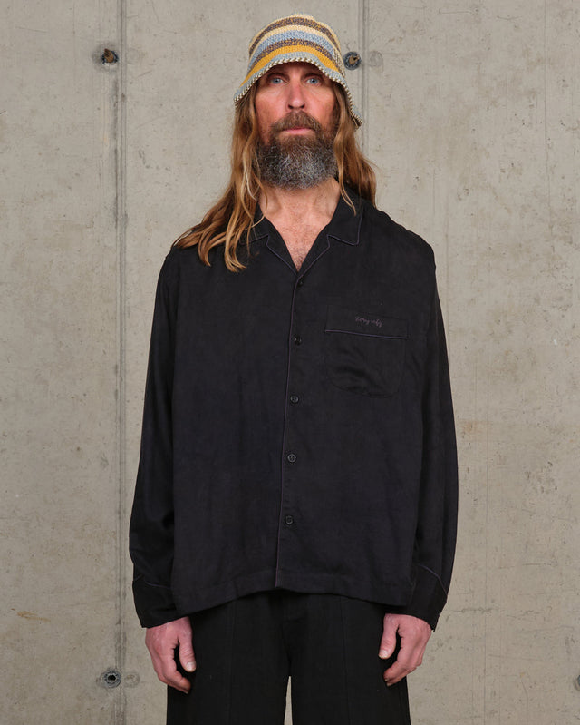 PJ Shirt - Black Tencel