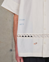 Greetings Shirt Ss Interrupted Embroidery