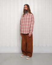 Plane Shirt Flora Check Handloom