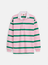 Made In Usa Pink Green Bar Stripe Rugby