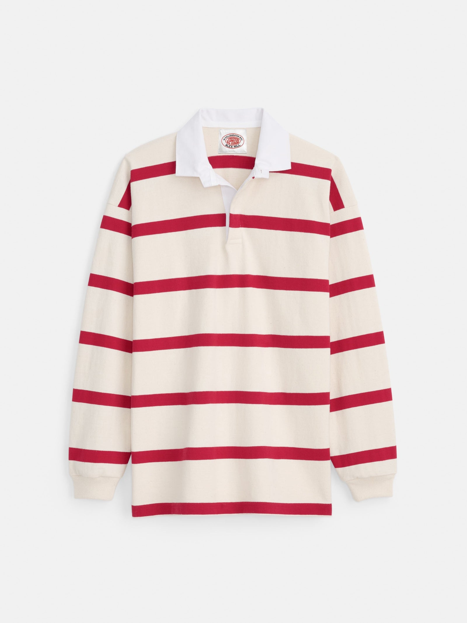 Made In Usa Natural Red Bar Stripe Rugby