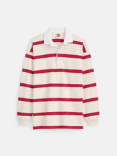 Made In Usa Natural Red Bar Stripe Rugby