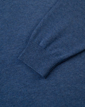 Cotton Cashmere V Neck Sweater